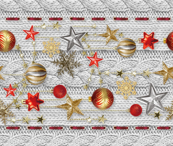 Изображение товара Дорожка на стол Текстильный городок Новогодняя звезда 50x220 ТХбК30044-1/50