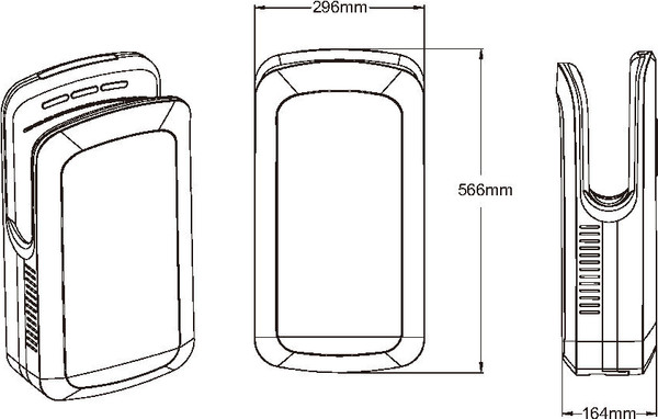 Изображение товара Сушилка для рук Arrow PW-70-2 (белый)