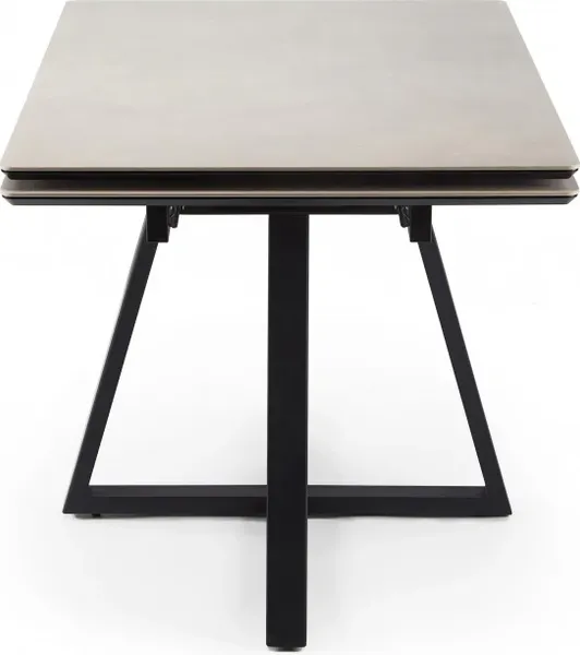 Изображение товара Обеденный стол Notta Памелла 140-200х80 (carmen light grey/черный)