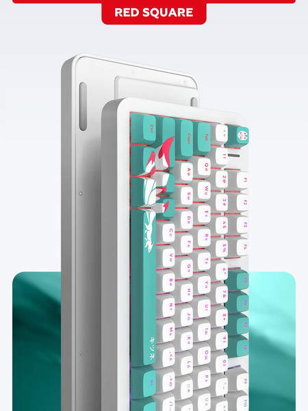 Изображение товара Клавиатура Red Square Alumix TKL Classic Kitsune RSQ-20052 (белый)