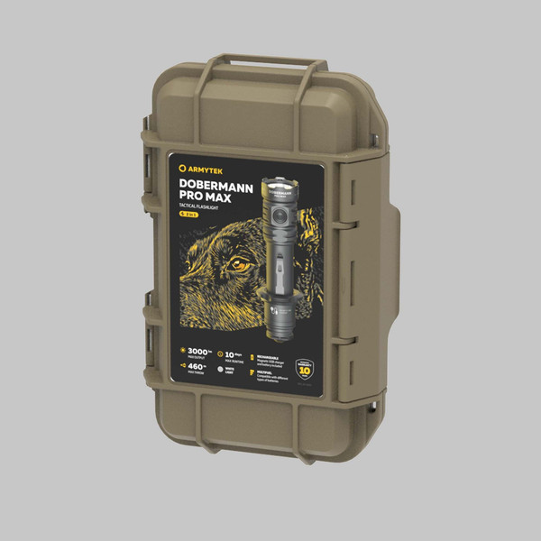 Изображение товара Фонарь Armytek Dobermann Pro Max Magnet USB / F08401C (белый)