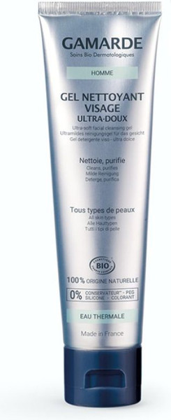 Изображение товара Гель для умывания Gamarde Homme Gel Nettoyant Visage Ultra Doux ультрамягкий (100мл)