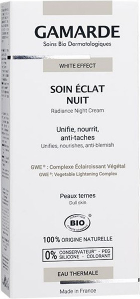 Изображение товара Крем для лица Gamarde White Effect Soin Eclat Nuit ночной для сияния кожи (40мл)