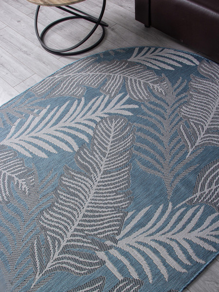 Изображение товара Циновка Merinos Kair S132-OVAL-BLUE (1.2х1.7)