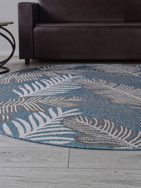 Изображение товара Циновка Merinos Kair S132-OVAL-BLUE (1.2х1.7)
