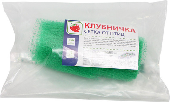Изображение товара Защитная сетка для растений Протэкт От птиц Клубничка 2x5м / 10159 (лесной зеленый)
