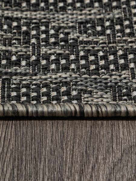 Изображение товара Циновка Merinos Kair S136-OVAL-BLACK-GRAY (1.2х1.7)