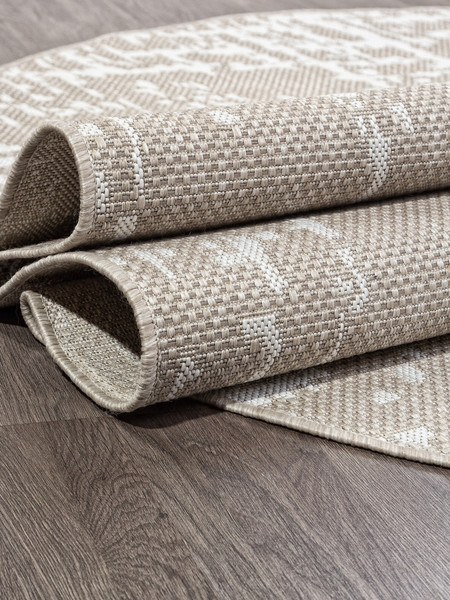 Изображение товара Циновка Merinos Kair S136-OVAL-BEIGE (1.2х1.7)