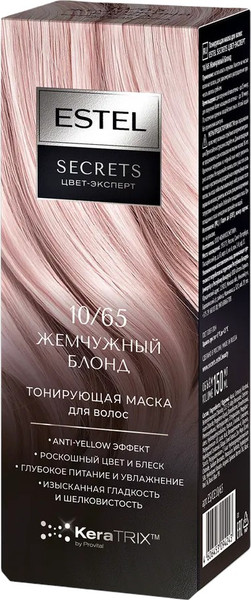 Изображение товара Тонирующая маска для волос Estel Secrets Цвет-эксперт 10/65 (150мл, жемчужный блонд)