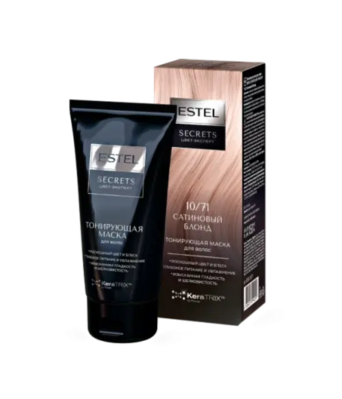 Изображение товара Тонирующая маска для волос Estel Secrets Цвет-эксперт 10/71 (150мл, сатиновый блонд)