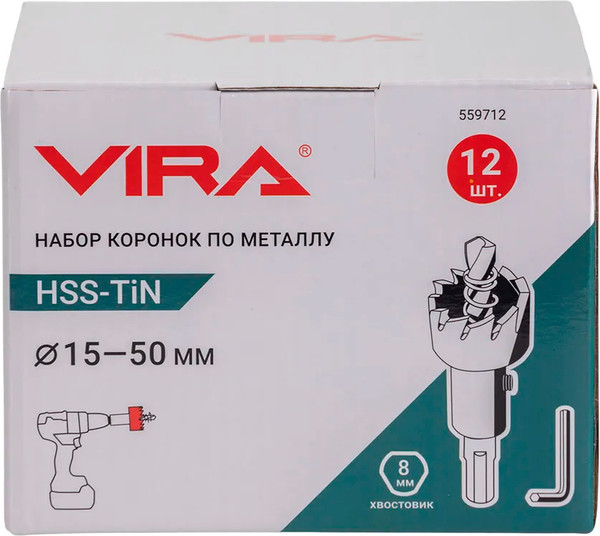 Изображение товара Набор коронок Vira 559712 (12шт)