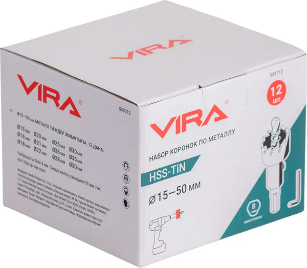 Изображение товара Набор коронок Vira 559712 (12шт)