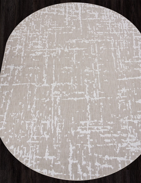 Изображение товара Циновка Merinos Kair S136-OVAL-BEIGE (1.6х2.3)