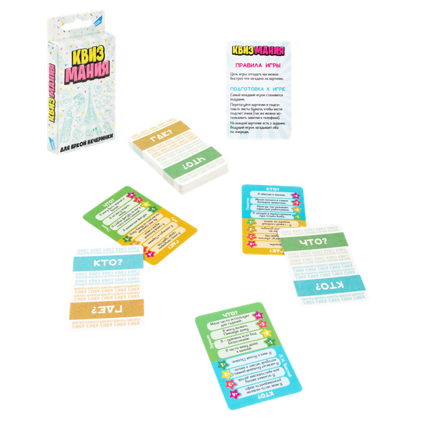 Изображение товара Настольная игра Dream Makers Квизмания.Cards / 2412C