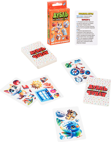 Изображение товара Настольная игра Dream Makers Дубль. Найди пару. Cards / 2424C
