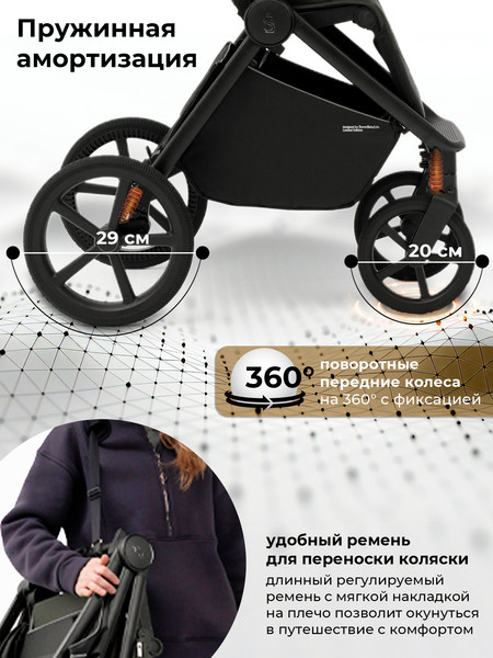 Изображение товара Детская прогулочная коляска Sweet Baby SBL Elegante S (зеленый)