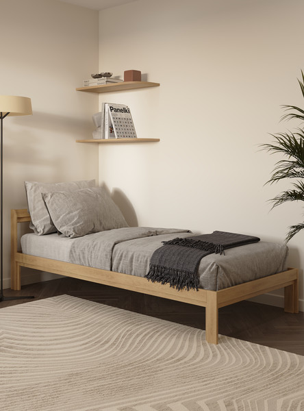 Изображение товара Односпальная кровать Mio Tesoro Эко 90х200 2.14.04.002.17 (береза/натуральный)