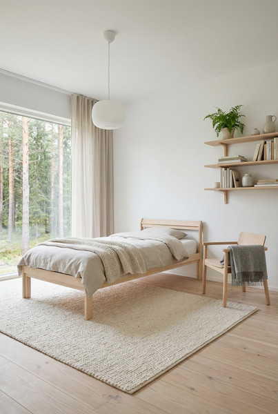 Изображение товара Односпальная кровать Mio Tesoro Эко 90х200 2.14.04.002.17 (береза/натуральный)