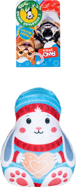 Изображение товара Игрушка для кошек Fancy Pets Новогодний зайка / NYS11C