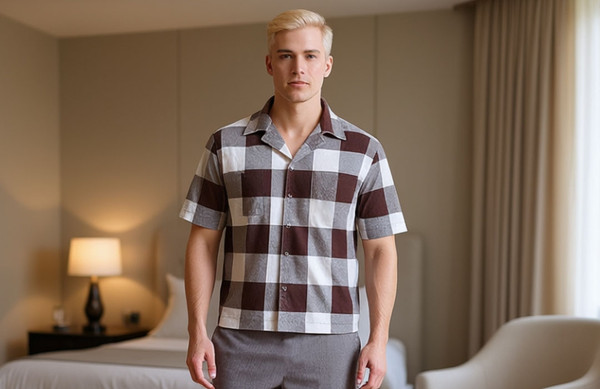 Изображение товара Рубашка Primavelle Boris 619853706 (L/XL, коричневый)