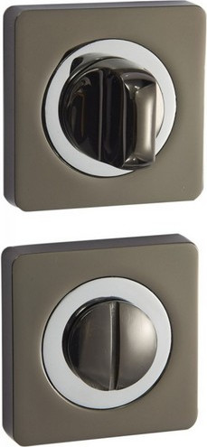 Изображение товара Фиксатор дверной защелки Vantage BK02BN/CP (черный никель/хром)