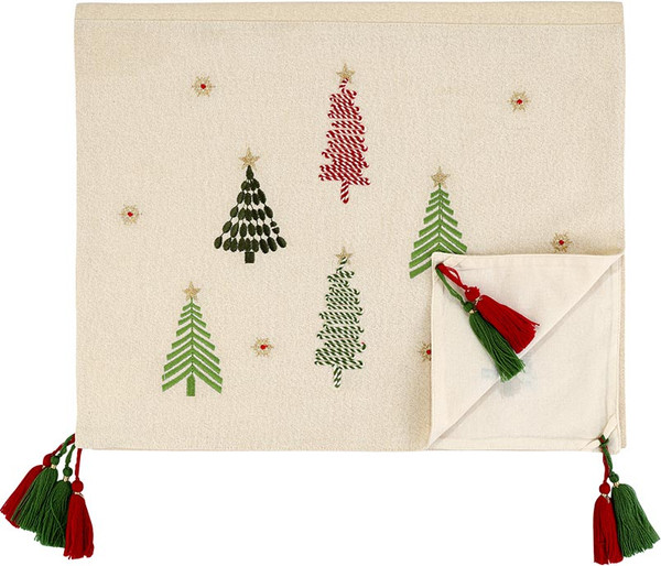 Изображение товара Дорожка на стол Tkano New Year Essential Frozen pines / TK25-TR0011
