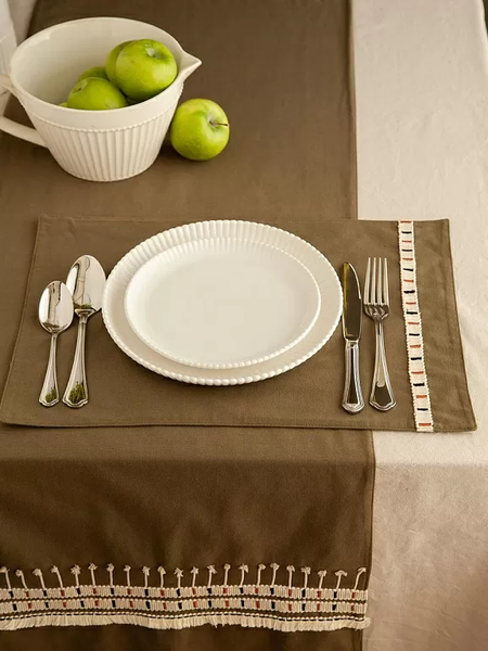 Изображение товара Дорожка на стол Tkano Ethnic Nomad grid / TK25-TR0010