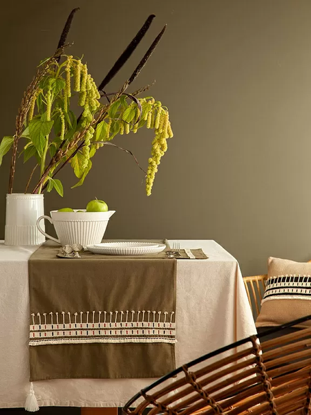 Изображение товара Дорожка на стол Tkano Ethnic Nomad grid / TK25-TR0010