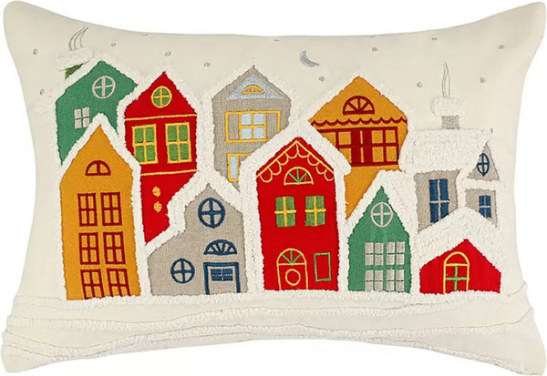 Изображение товара Чехол на подушку Tkano New Year Essential Snowy Village TK25-CC0028