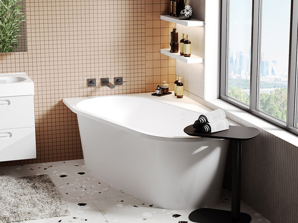 Изображение товара Ванна из искусственного мрамора Belux Лондон ВЛН 170х110R (18, белый матовый/Solid Surface)