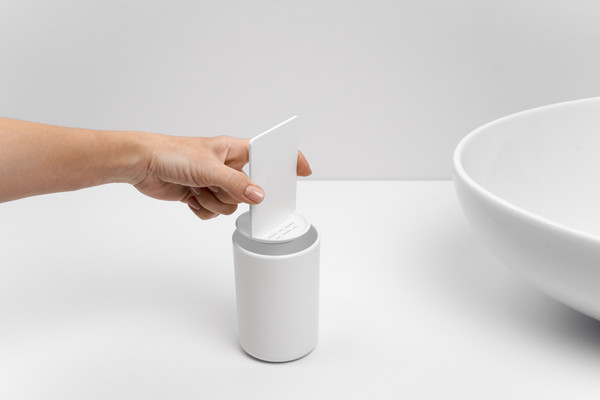 Изображение товара Стакан для зубной щетки и пасты AMBIENT Flux AFX036ABSWT (белый)