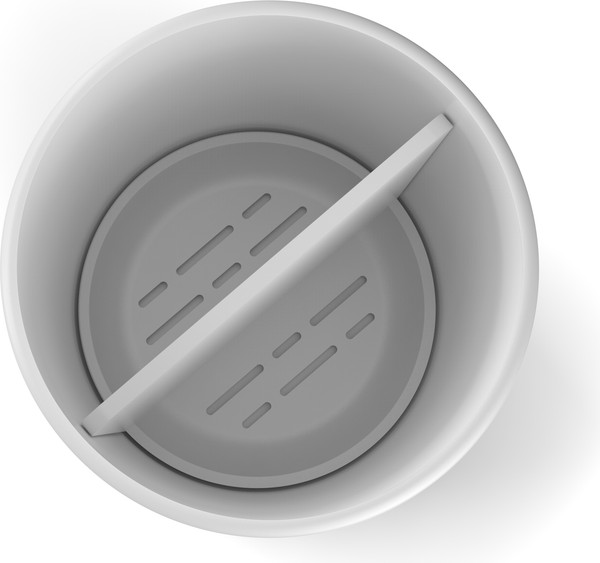 Изображение товара Стакан для зубной щетки и пасты AMBIENT Flux AFX036ABSWT (белый)