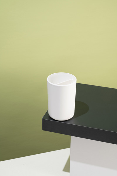 Изображение товара Стакан для зубной щетки и пасты AMBIENT Flux AFX036ABSWT (белый)