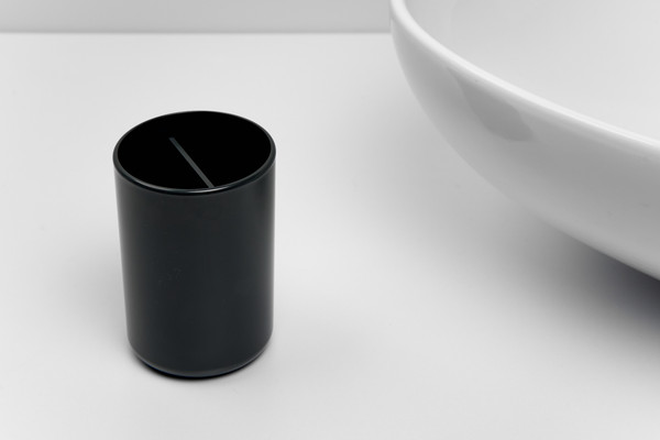 Изображение товара Стакан для зубной щетки и пасты AMBIENT Flux AFX037ABSBGR (черный графит)