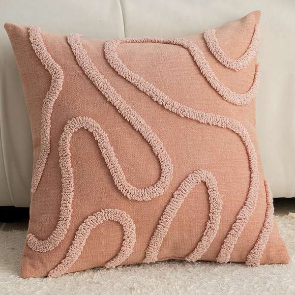 Изображение товара Наволочка декоративная MATEX Tufted Lines ALEX-39 (оранжевый)