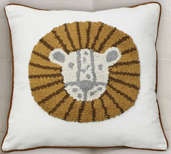 Изображение товара Наволочка декоративная MATEX Tufted Toys ALEX-57 (белый/коричневый/серый)