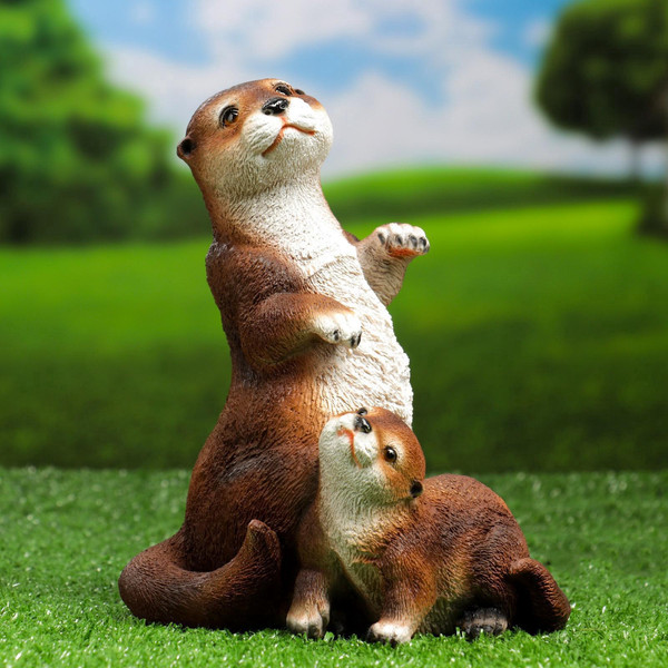 Изображение товара Фигурка для сада Хорошие сувениры Выдра с малышом / 5155108