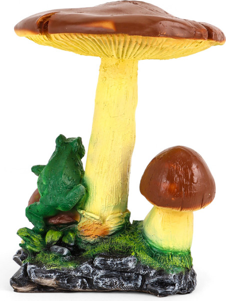 Изображение товара Фигурка для сада Хорошие сувениры Гриб тройной с лягушкой / 10942103