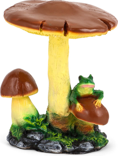 Изображение товара Фигурка для сада Хорошие сувениры Гриб тройной с лягушкой / 10942103