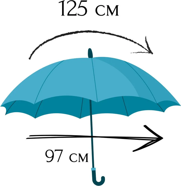 Изображение товара Зонт-трость Wahoo Лепестки дождя YF7396 (Milk)