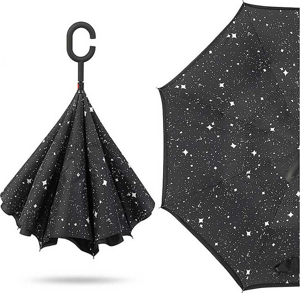 Изображение товара Зонт-трость Wahoo Небо внутри YF7396 (черный)