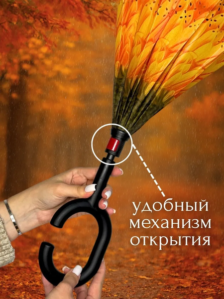 Изображение товара Зонт-трость Wahoo Цветок света YF7396 (желтый)