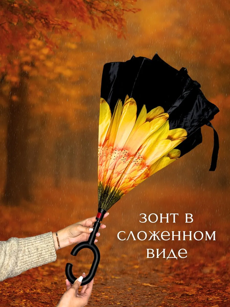 Изображение товара Зонт-трость Wahoo Цветок света YF7396 (желтый)