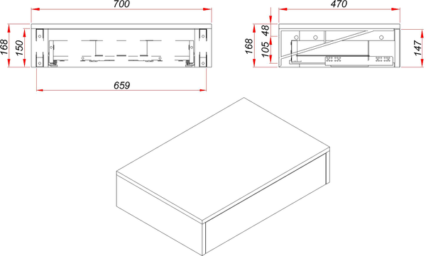 Изображение товара Тумба под умывальник ЗОВ Токио Премиум 2 70 / TP270WWPTOC (белый)
