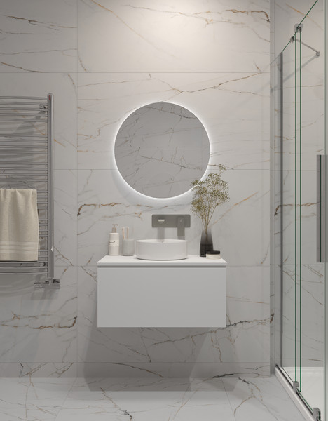 Изображение товара Тумба с умывальником ЗОВ Кито / K80LW0MWMC-LDSPW9514A (белый)