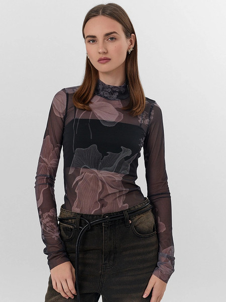 Изображение товара Джемпер Mark Formelle 122845 (р.164/170-92-98, цветы на черном)