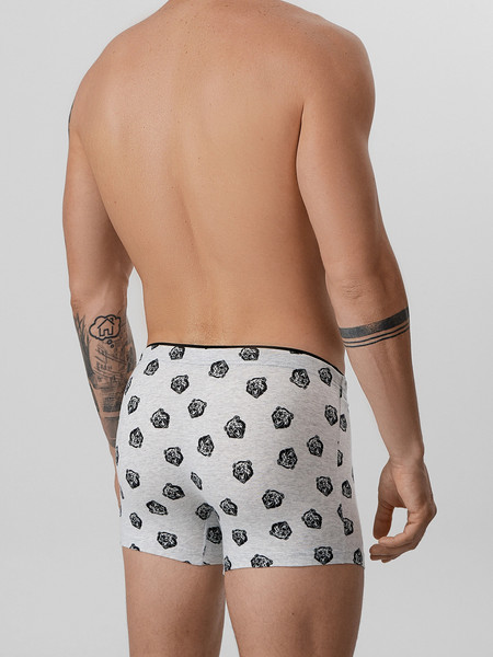 Изображение товара Трусы мужские Mark Formelle 411134 (р.102-112, медведи на светло-сером меланже)