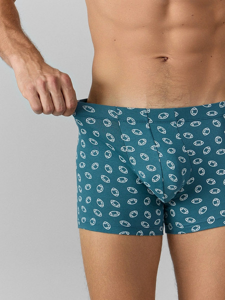 Изображение товара Трусы мужские Mark Formelle 411220 (р.82-92, мячики на зелено-голубом)