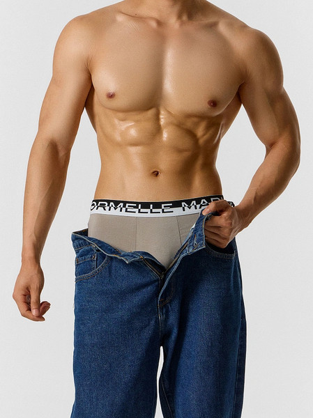 Изображение товара Трусы мужские Mark Formelle 411228 (р.90-100, серый/зеленый)