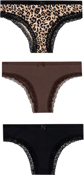 Изображение товара Комплект женских трусов Mark Formelle 412281-3 (р.98, леопард)